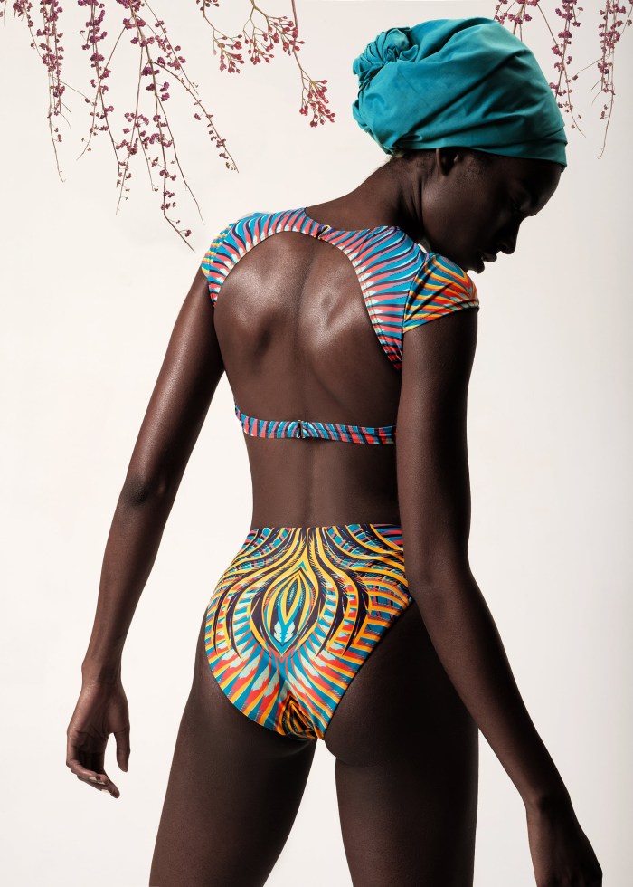 African girls in swimsuits