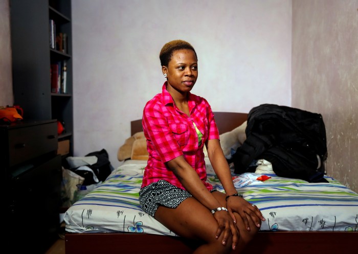 Naked student from Nigeria