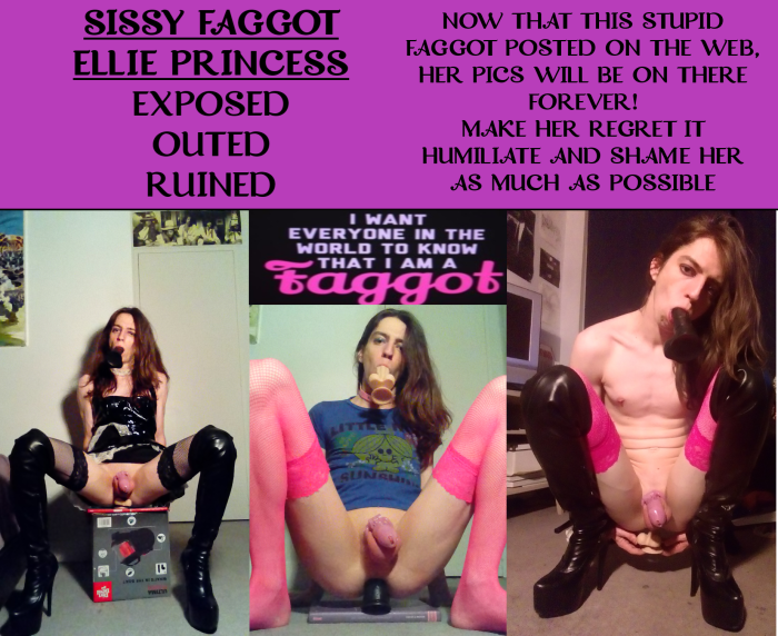 Exposed Sissy Faggot, Porn Card