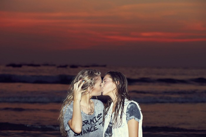 Australian girls on the beach
