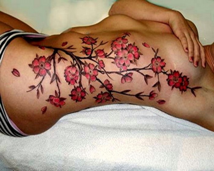 Tattoo butterfly on the chest