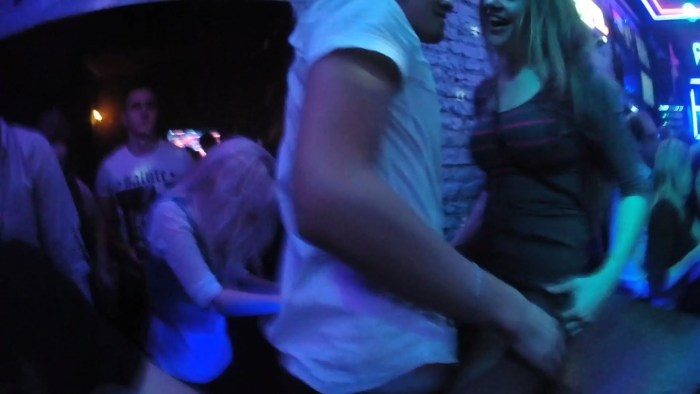 Pornstars at a party