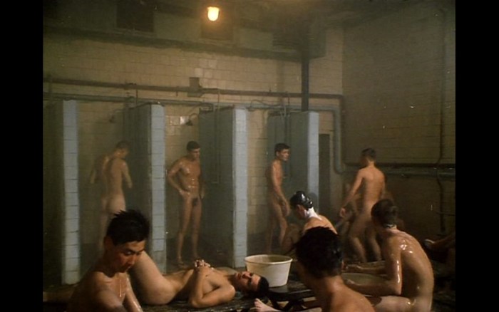 Germans soldiers wash naked nude