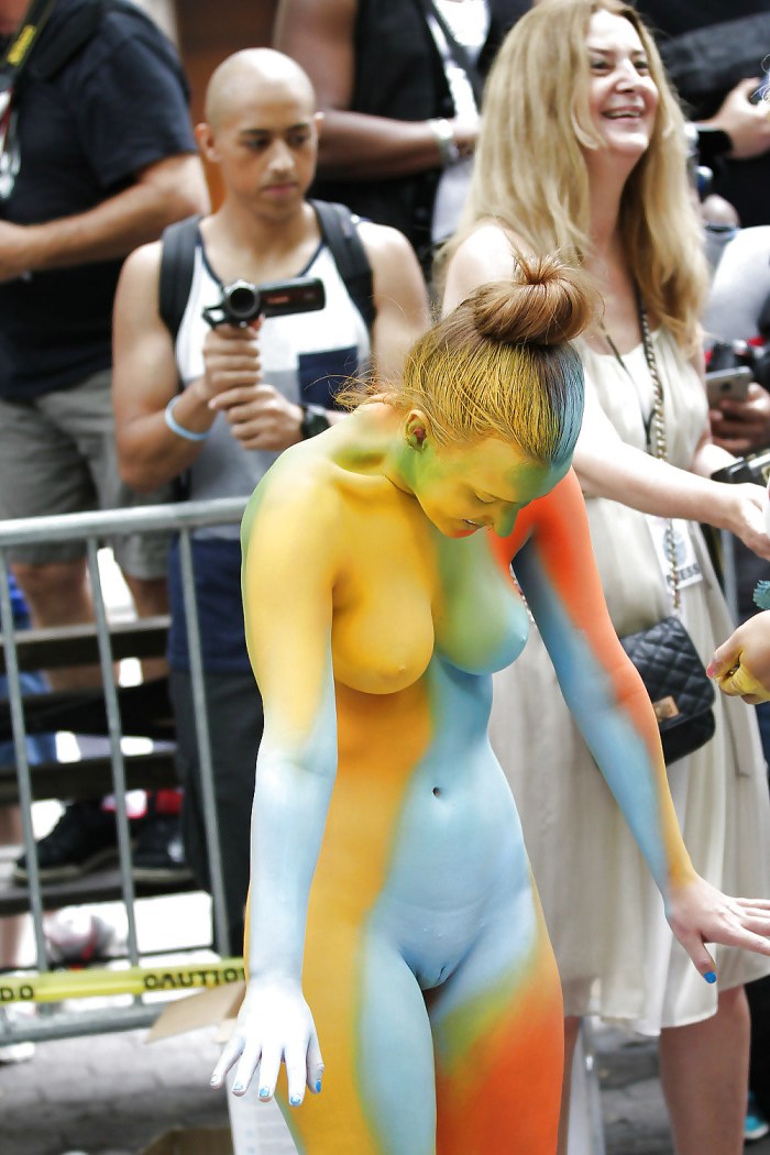 Body Art with big breasts