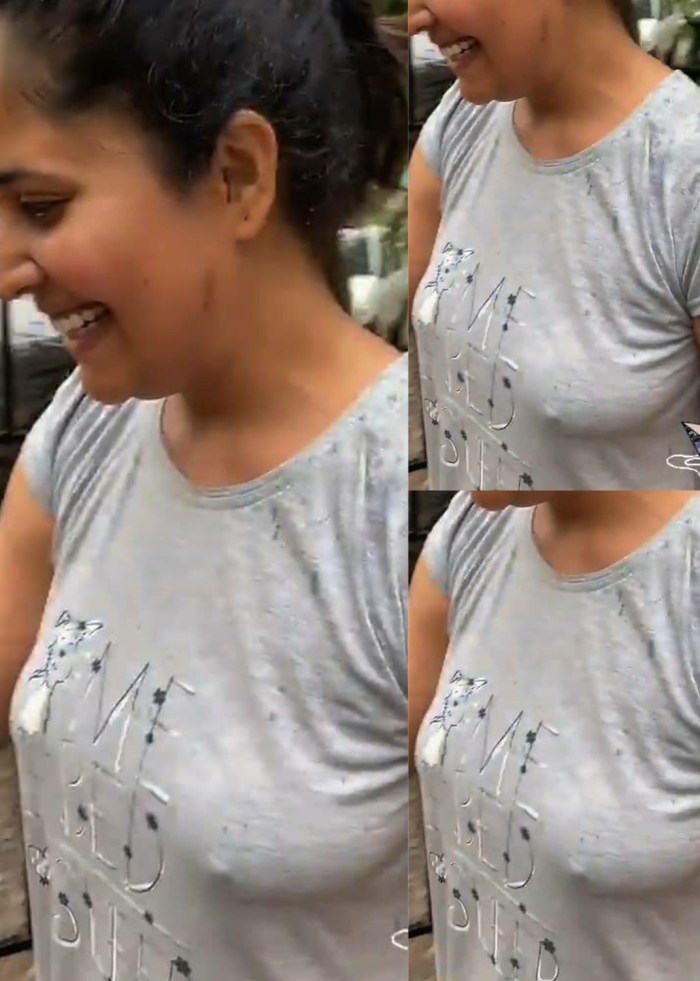 Nipples through schoolgirls