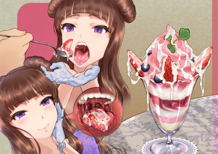 Put ice cream in anal