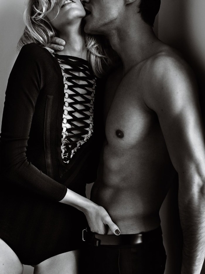 Anya Rubik and Nikolai Danilsen in a passionate photo shoot for Vog