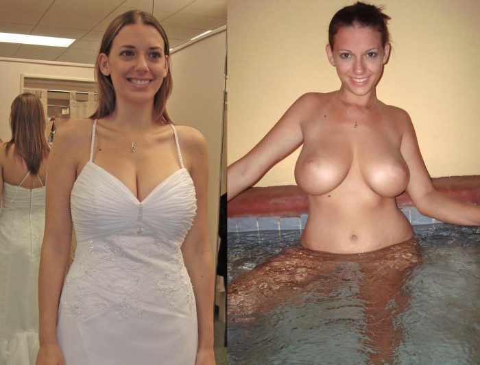 Dressed and striped Big Breasts