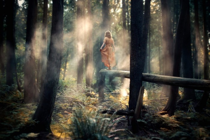 Girl in the forest