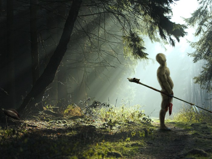Warrior in the forest