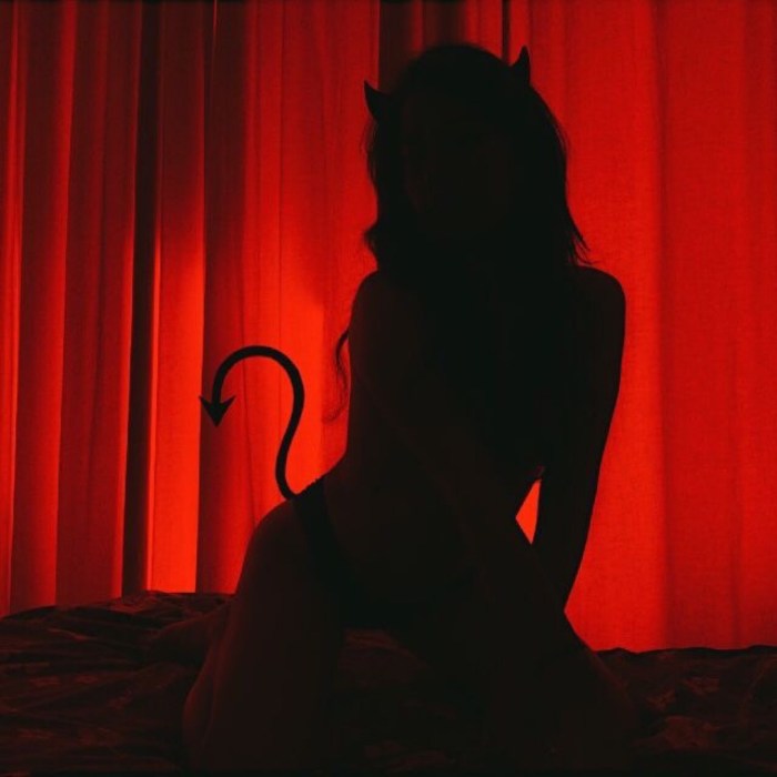 The shadow of the girl