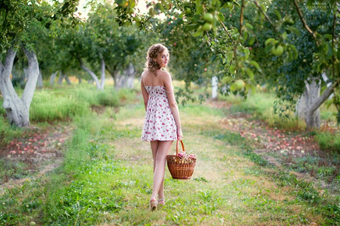 Girl in the garden