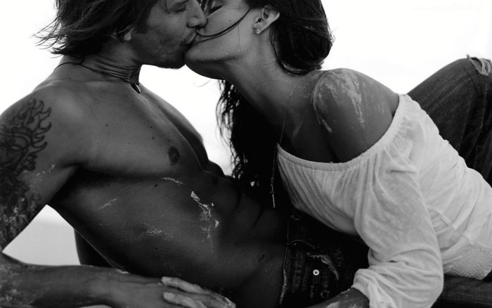 Man and woman passion