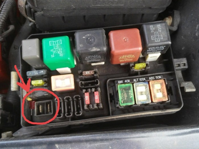 Toyota Corolla 100 fuses 100