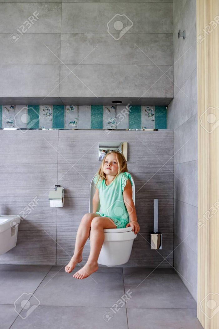 Girl in the toilet picture