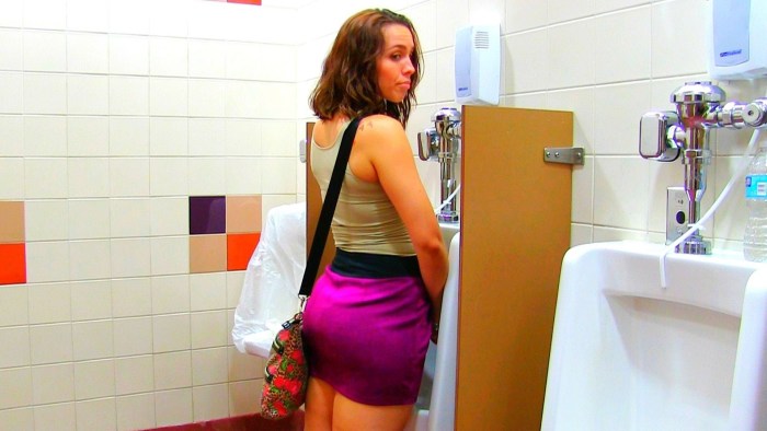 Licked the toilet rim