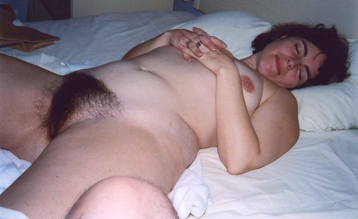 Naked hairy women sleep