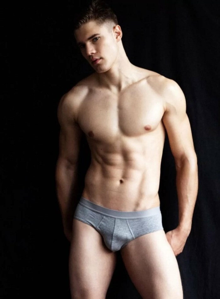 Young men in shorts