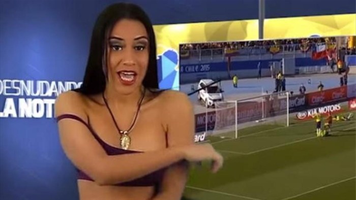 Venezuelan TV presenter Juvi Paljares