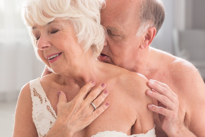 Passionate elderly women