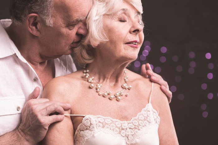 Passionate elderly women