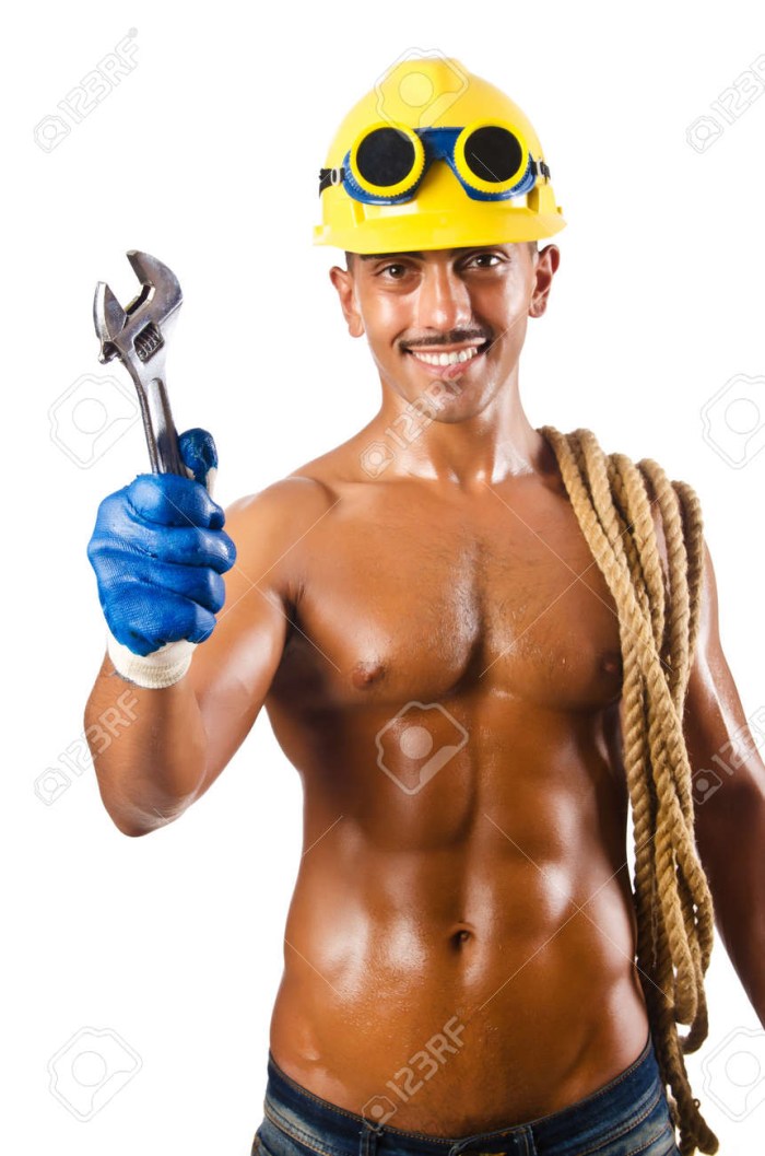 Erotic girls at a construction site