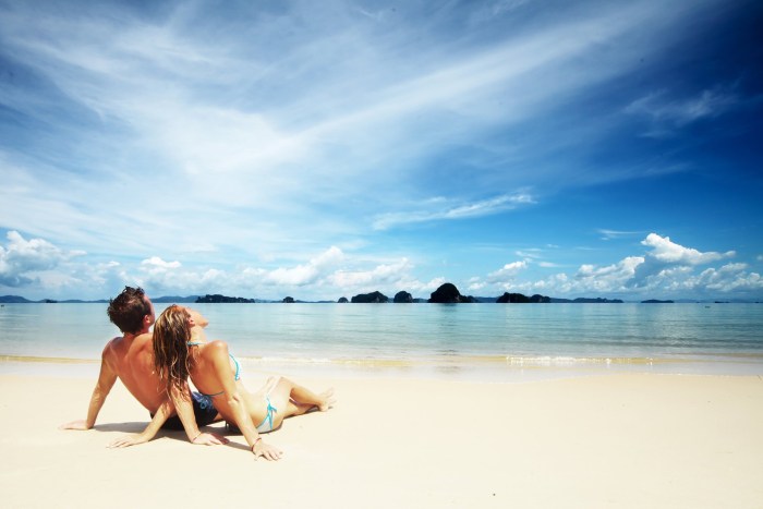 Two by the fire on the seashore