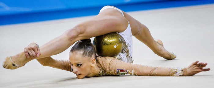 Gymnasts close -up