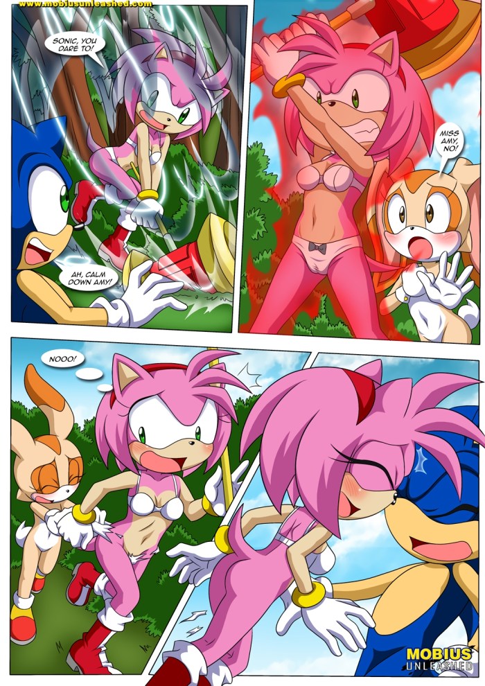 Amy Rose Sonic and Crime XXX