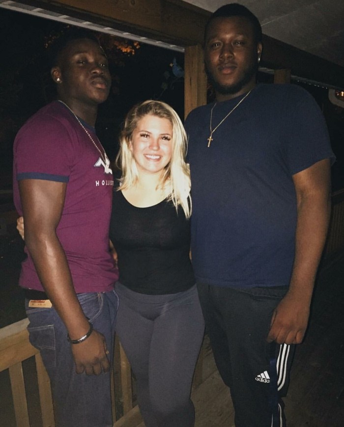 Blonde with a Negro Private