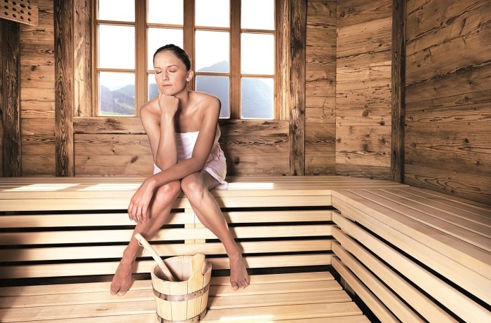 Beautiful women in the bathhouse