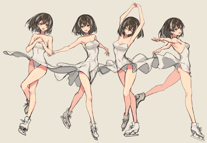 Dancing anime girls