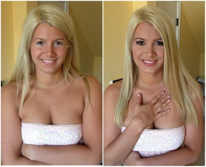 Americans without cosmetics