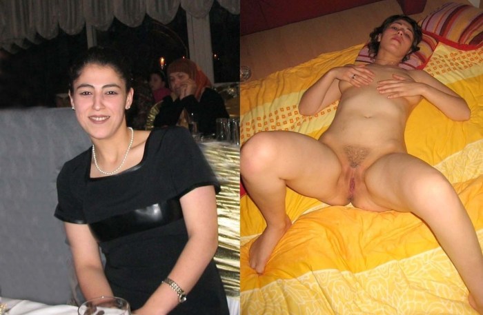 Girls with big breasts dressed and stripped