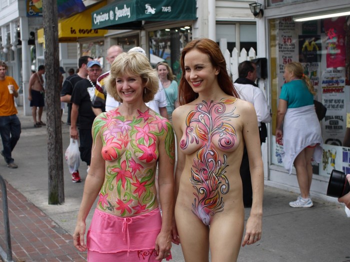 Bodiart clothes on the street