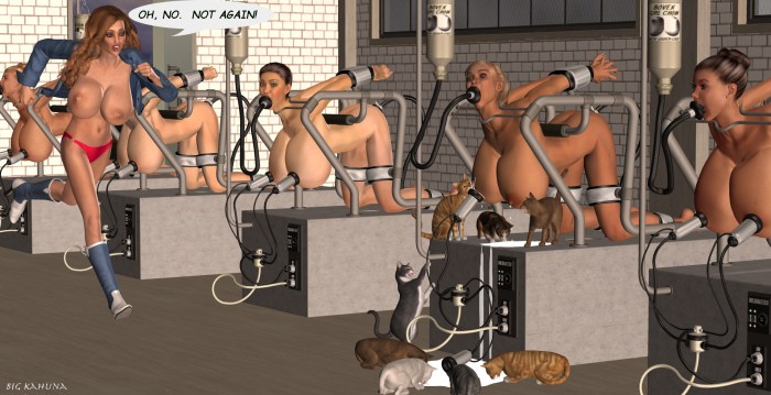 BDSM milking milking apparatus Hucow