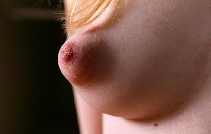 Small pink nipples