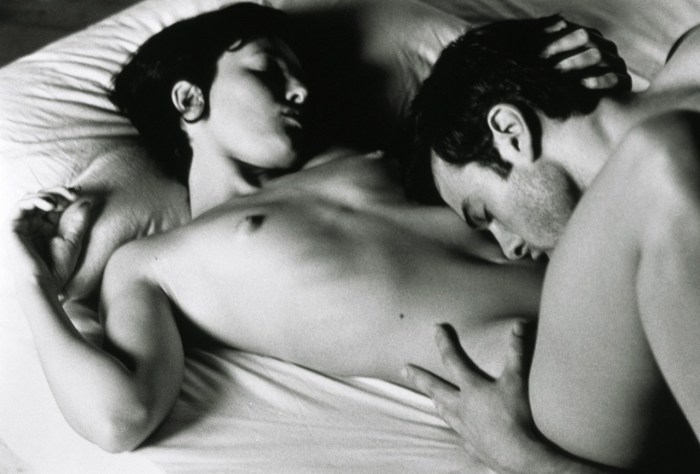Erotic kisses of the body