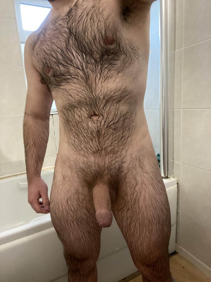 Hairy men without panties