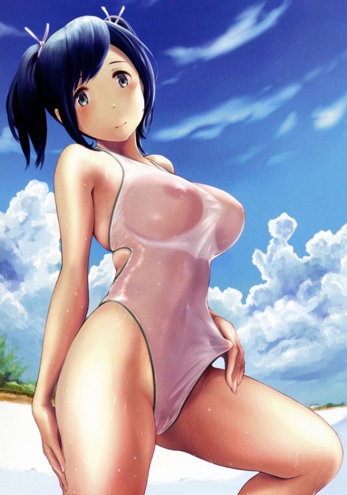 Hentai is a wet swimsuit