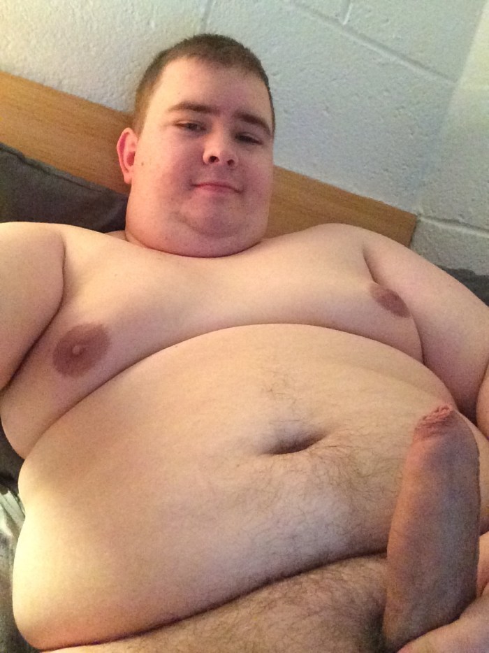 The naked man is fat