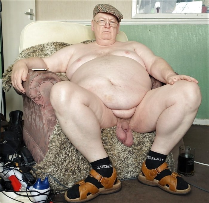 Fat naked old men