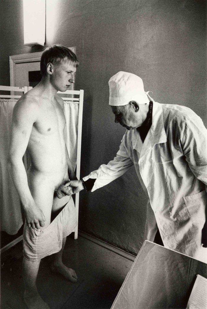 Medical examination of boys