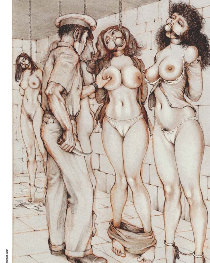 Drawings of naked women BDSM