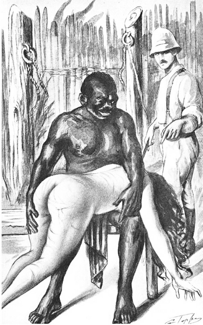 Naked slaves on plantations