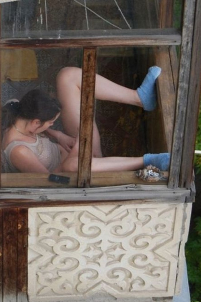 Peeping in the village