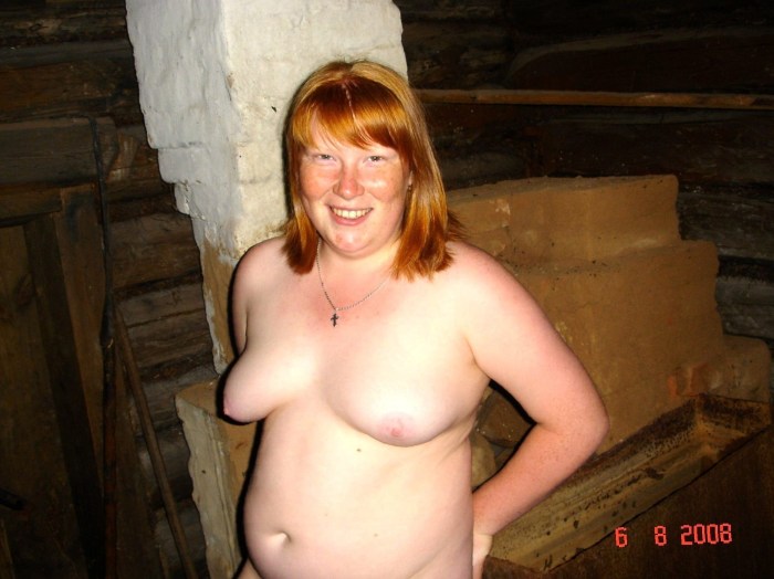 Naked women in a village bath