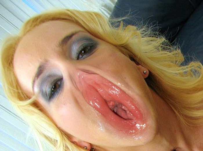 Cum on silicone lips