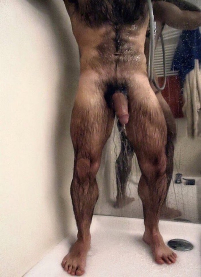 Naked guys with hairy legs