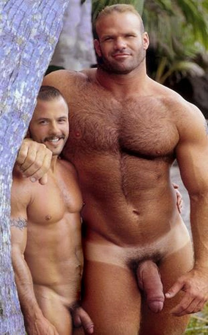 Large healthy naked men